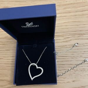 Swarovski Silver Heart Necklace